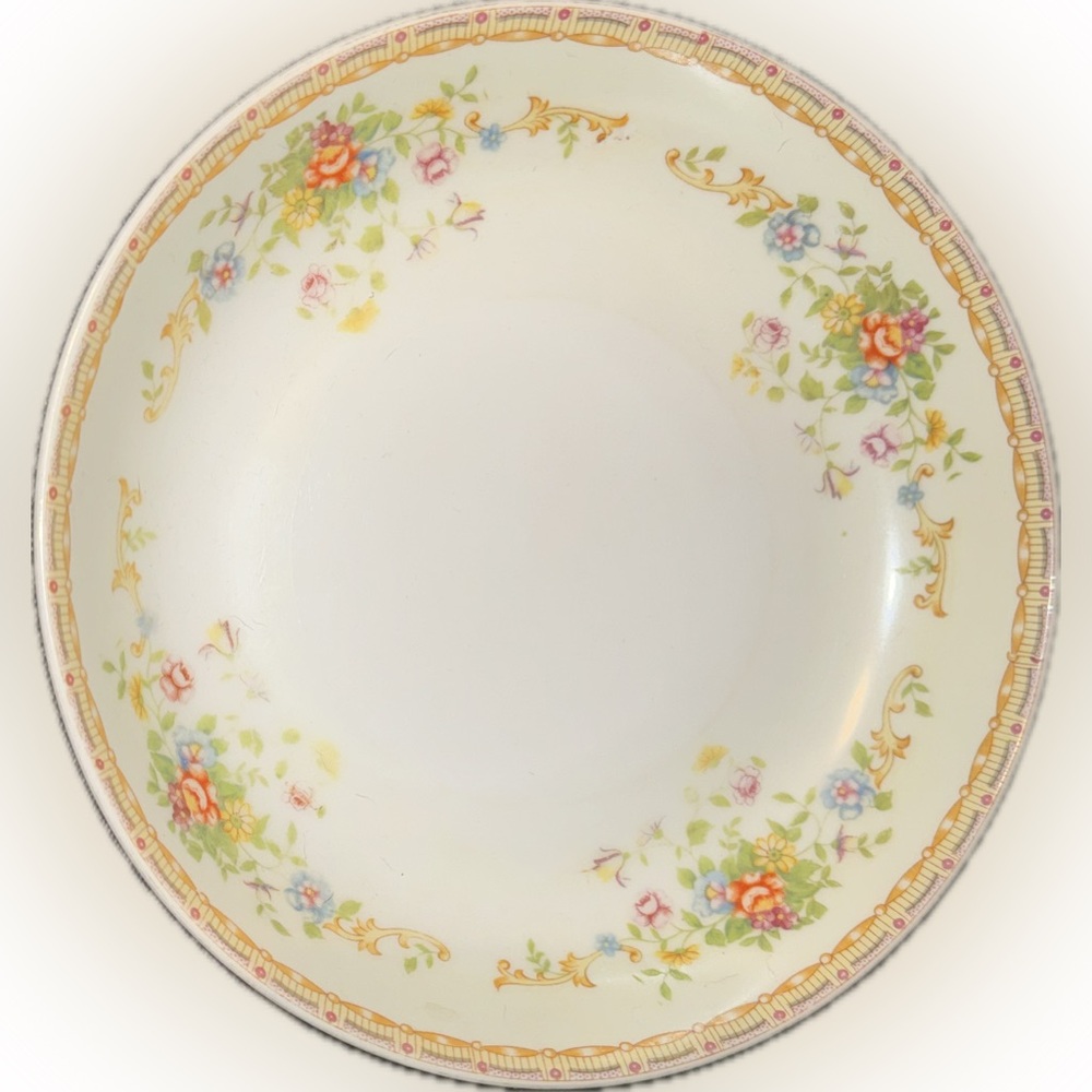 Vintage Patricia Floral Soup Bowl by National China